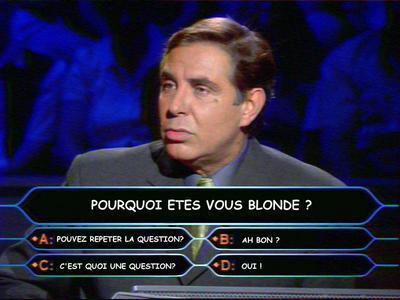 kestion pour les blonde